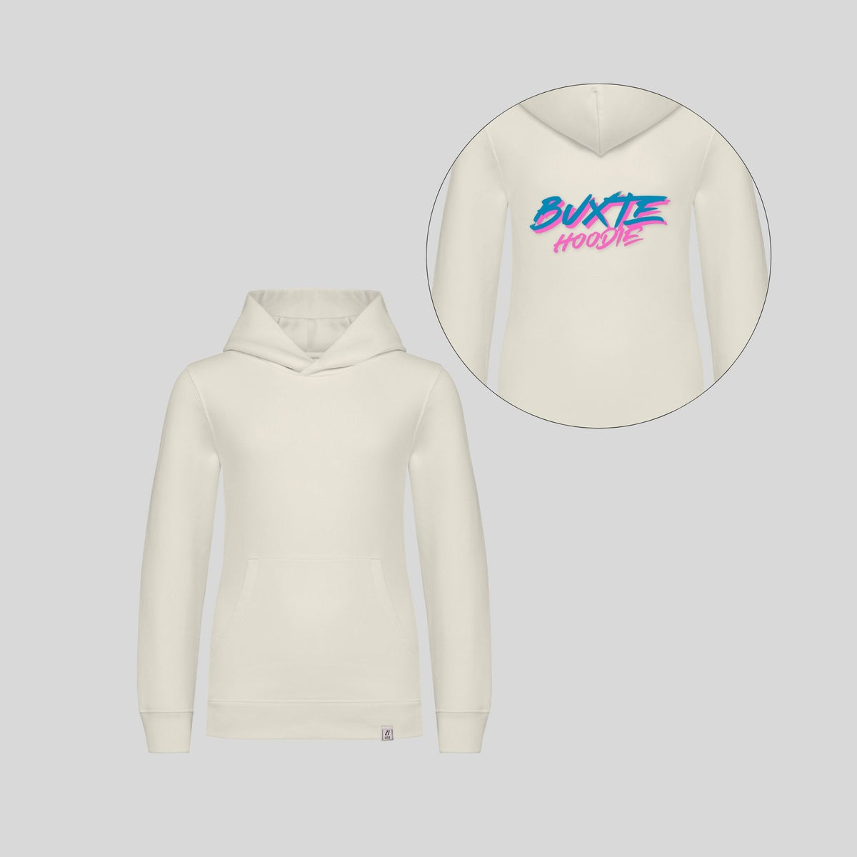 Buxtehoodie 'Flashback' Kids | Backprint-Kapuzenpullover für Kinder der 80er