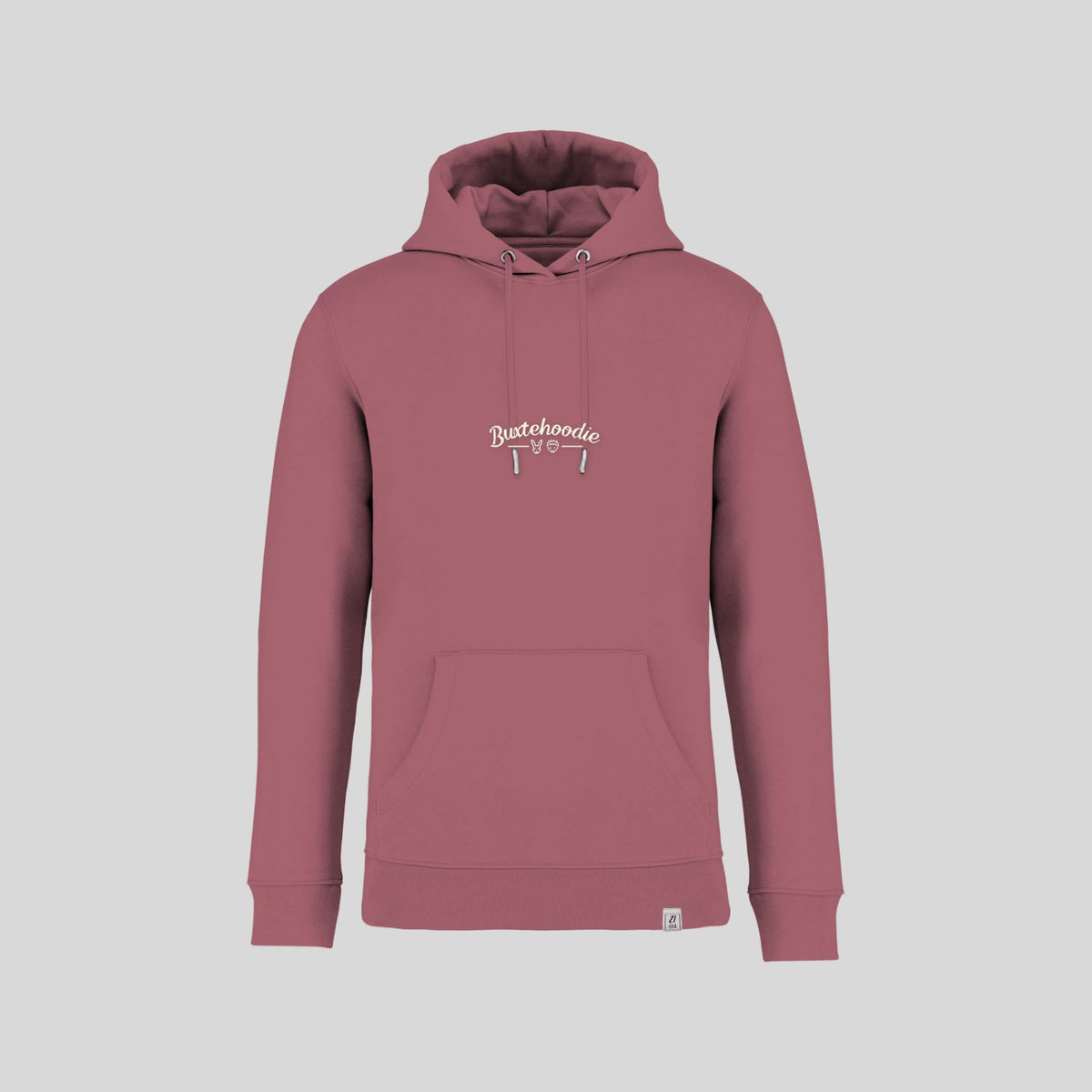 Kapuzenpullover Buxtehoodie 'Retro' aus Buxtehude in Farbe 'Berry'