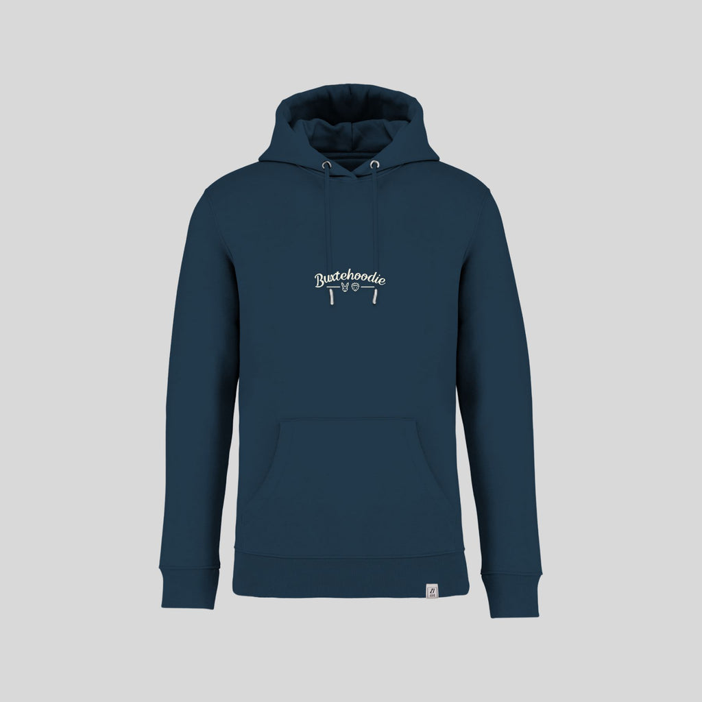 Kapuzenpullover Buxtehoodie 'Retro' aus Buxtehude in Farbe 'Ozean'
